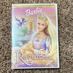 Barbie as Rapunzel DVD with Pink and Purple Cover